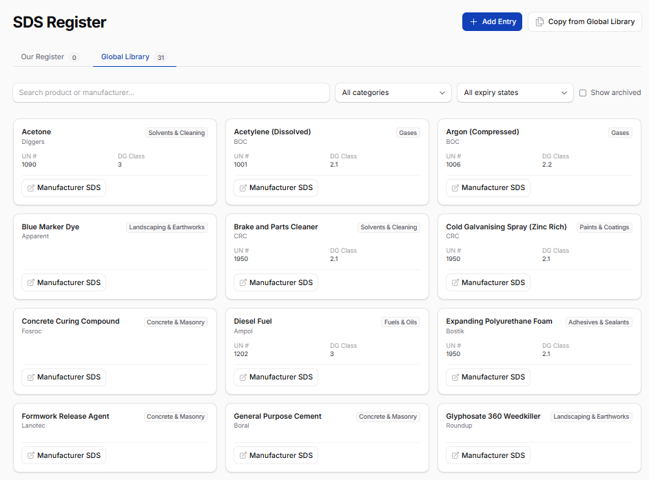 The New SDS Register, Streamlined Navigation, and Better Dockets